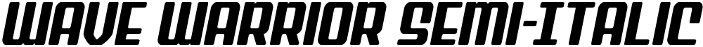 Wave Warrior Semi-Italic
