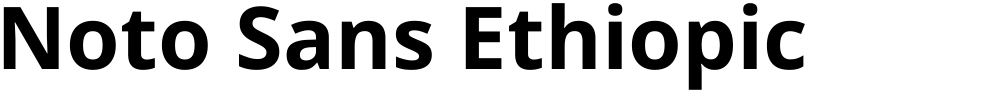 Noto Sans Ethiopic