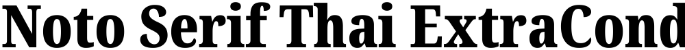 Noto Serif Thai ExtraCondensed Black