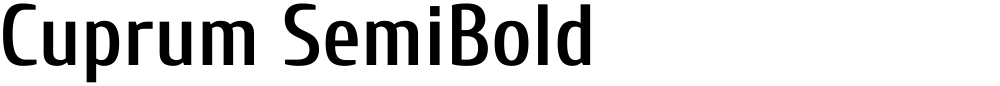 Cuprum SemiBold