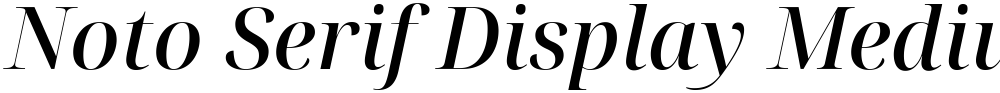 Noto Serif Display Medium