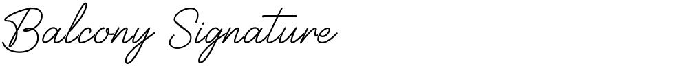 Balcony Signature