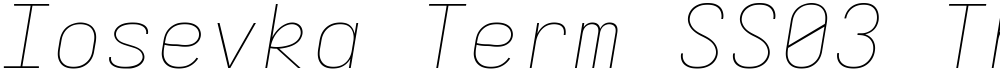 Iosevka Term SS03 ThEx