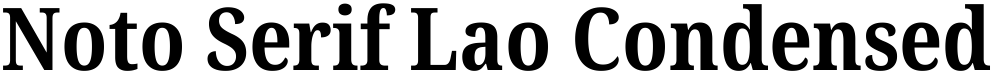 Noto Serif Lao Condensed