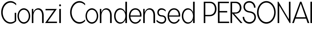 Gonzi Condensed PERSONAL USE Light