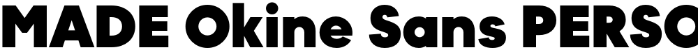 MADE Okine Sans PERSONAL USE Black