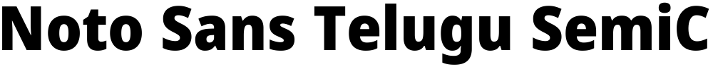 Noto Sans Telugu SemiCondensed Black
