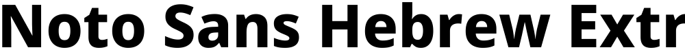 Noto Sans Hebrew ExtraBold