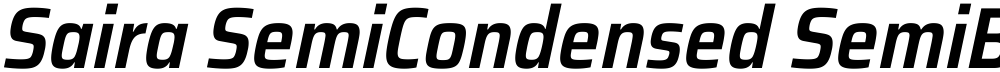 Saira SemiCondensed SemiBold