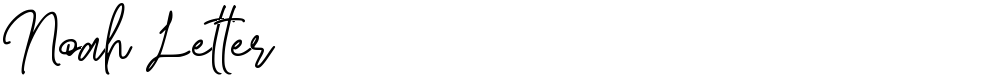Noah Letter