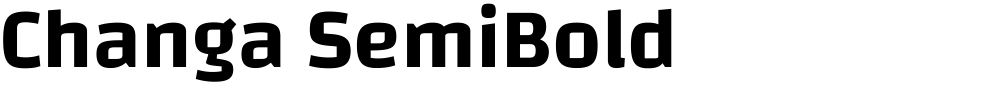 Changa SemiBold