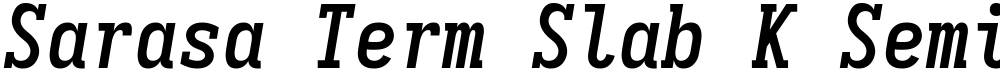Sarasa Term Slab K Semibold