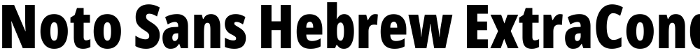 Noto Sans Hebrew ExtraCondensed Black