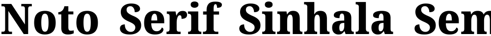 Noto Serif Sinhala SemiCondensed ExtraBold