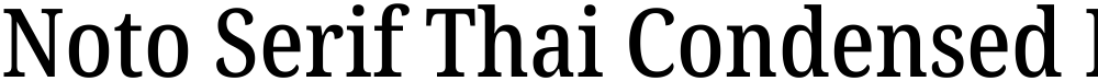 Noto Serif Thai Condensed Medium