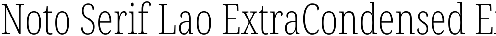 Noto Serif Lao ExtraCondensed ExtraLight