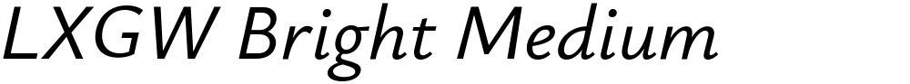 LXGW Bright Medium
