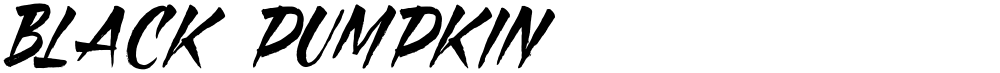 Black Pumpkin