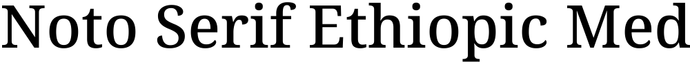 Noto Serif Ethiopic Medium