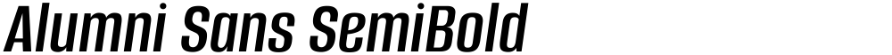 Alumni Sans SemiBold