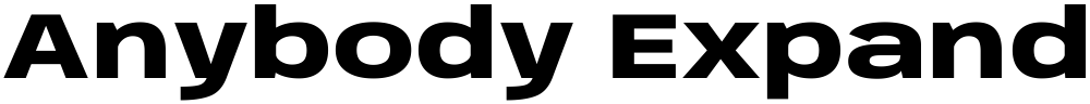 Anybody Expanded ExtraBold