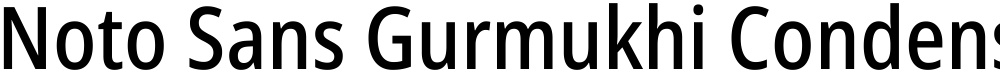 Noto Sans Gurmukhi Condensed Medium