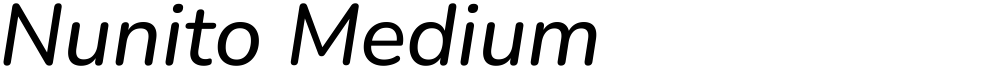 Nunito Medium