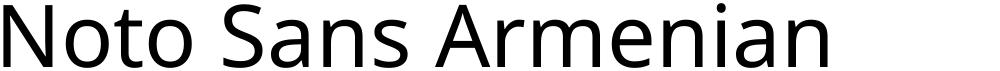 Noto Sans Armenian