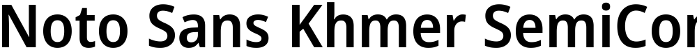 Noto Sans Khmer SemiCondensed SemiBold