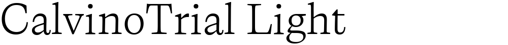 CalvinoTrial Light