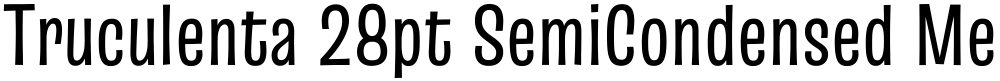 Truculenta 28pt SemiCondensed Medium