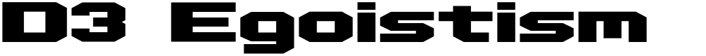 D3 Egoistism
