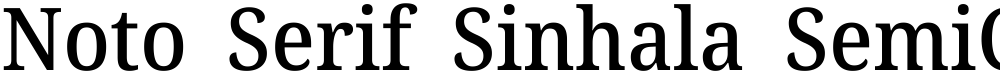 Noto Serif Sinhala SemiCondensed Medium