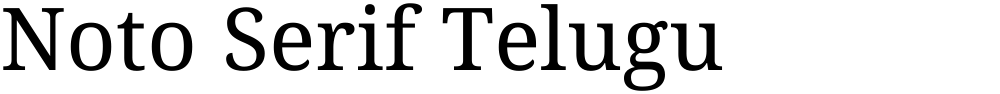 Noto Serif Telugu