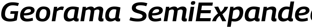 Georama SemiExpanded SemiBold