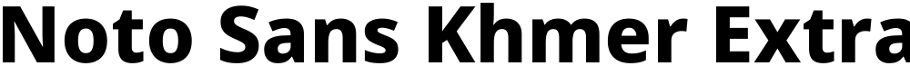 Noto Sans Khmer ExtraBold