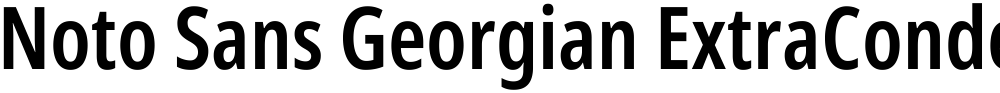 Noto Sans Georgian ExtraCondensed SemiBold