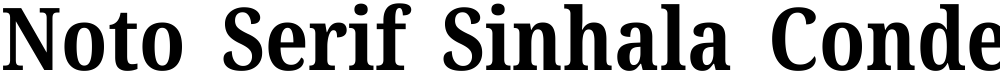 Noto Serif Sinhala Condensed