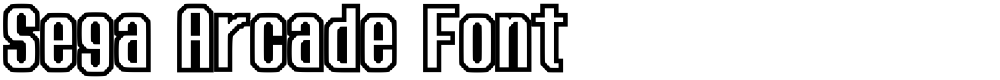 Sega Arcade Font
