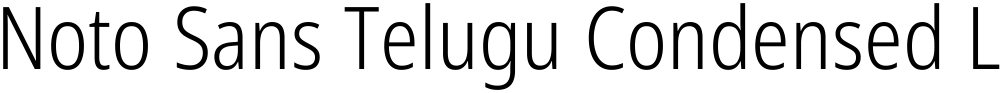 Noto Sans Telugu Condensed Light