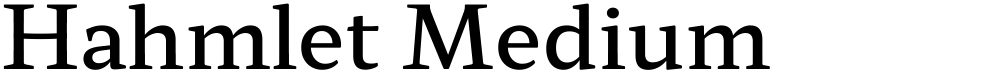 Hahmlet Medium