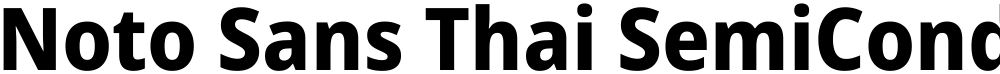 Noto Sans Thai SemiCondensed ExtraBold