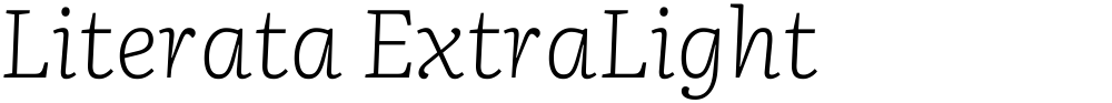 Literata ExtraLight