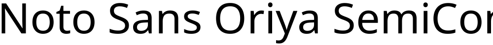 Noto Sans Oriya SemiCondensed