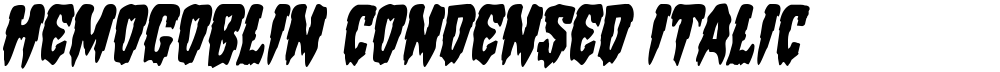 Hemogoblin Condensed Italic