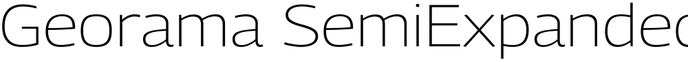 Georama SemiExpanded ExtraLight