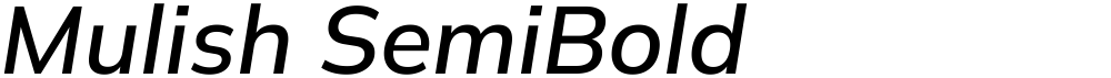 Mulish SemiBold
