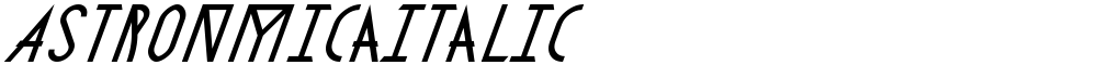 AstronmicaItalic