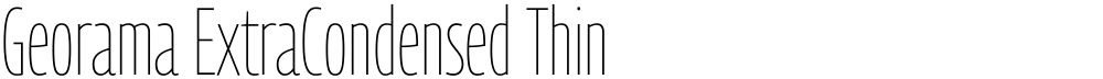 Georama ExtraCondensed Thin