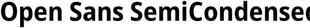Open Sans SemiCondensed